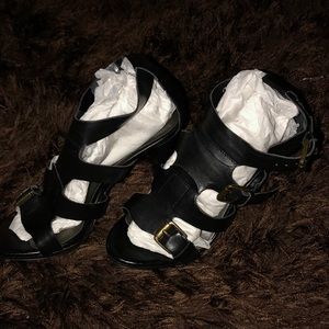 New Nine West strap heels